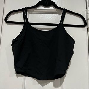 BuffBunny Black Medium Crop Top Size Medium